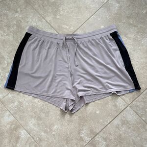 Tommy John Lounge Shorts Womens XL Gray Black Pajama Sleepwear Drawstring